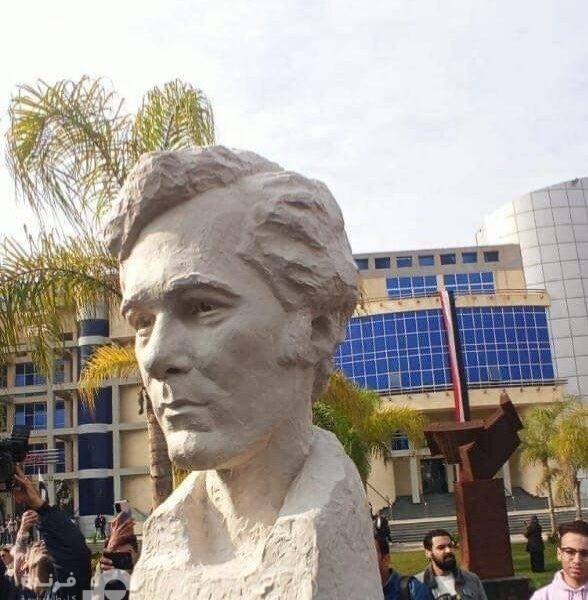L’inauguration de la statue de Mahmoud Yassin à port- saïd